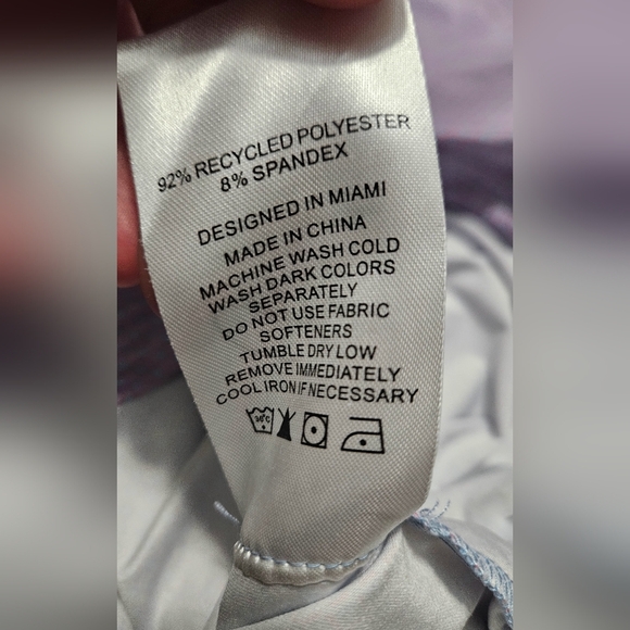 GRUN GOLF Maze Polo In Purplw Print. Size Large - Picture 15 of 15